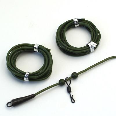 2PCS Silicone Rig Tubo Gancio di Arresto per la Pesca Alla Carpa Hair Rig Elicottero Rig Heli Accessori per la Pesca Alla Carpa Terminale affrontare
