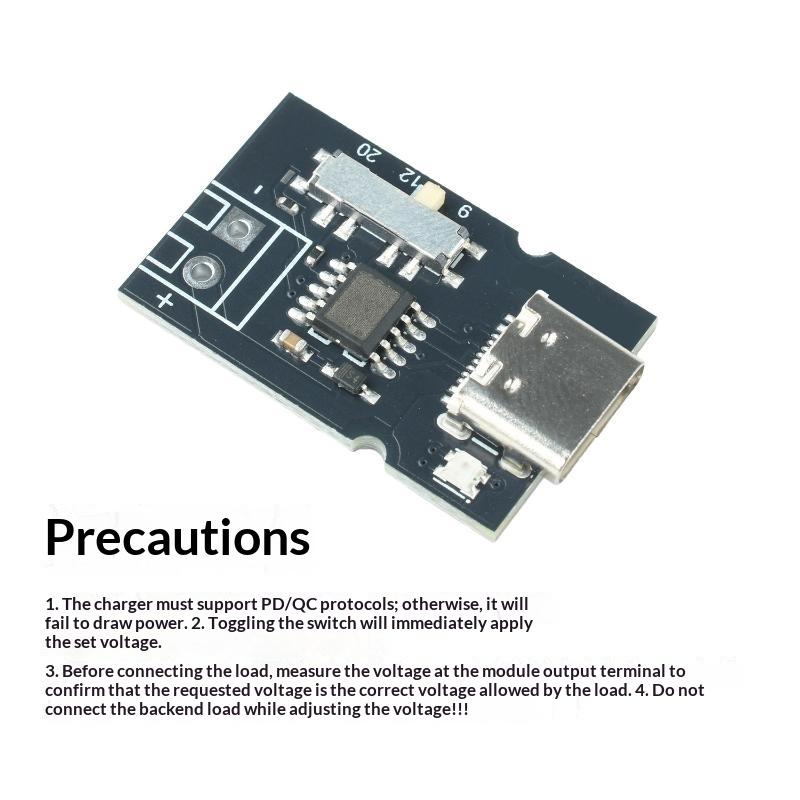 Pd Qc Fast Charging Power Extraction Module With Led Indicator For 5V 9V 12V 20V Voltage Switching Electronics Experiment