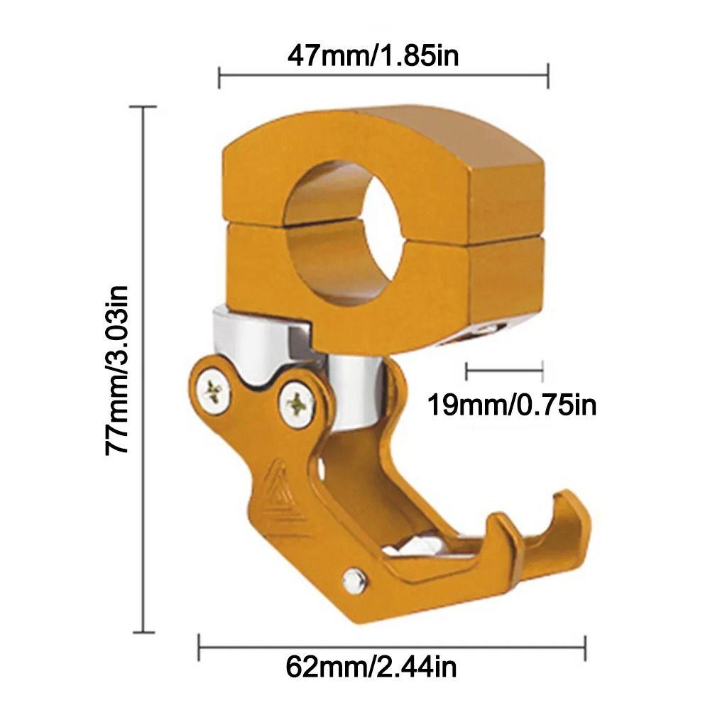 Multi-functional Motorcycle Holder Aluminum Alloy 22mm Diameter Helmet Holder Universal Handlebar Storage Hook
