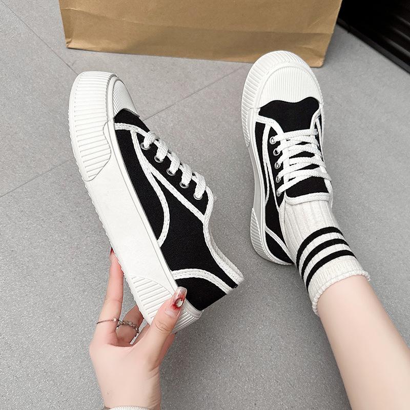 Canvas Shoes Women 2025 New Spring All-match Students High Appearance Level Campus Trend Casual Explosive Board Shoes