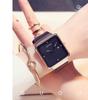 Mode Guou Top-Marke Ultra-dünn Damen Luxus Fortgeschrittenes Geschenk Quadratisch Wasserdicht Kalender Echtes Leder Armbanduhren