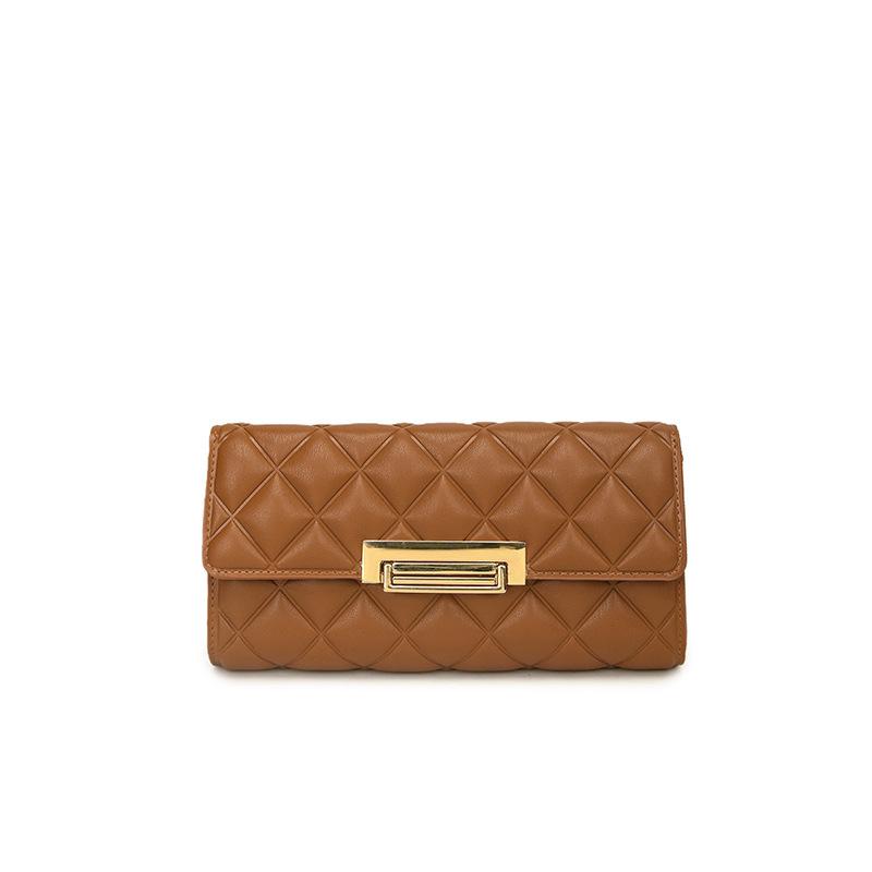Simple and Multifunctional Folding Wallet, Fashionable and Versatile for Women, Simple and Casual Short Women s Wallet коричневый