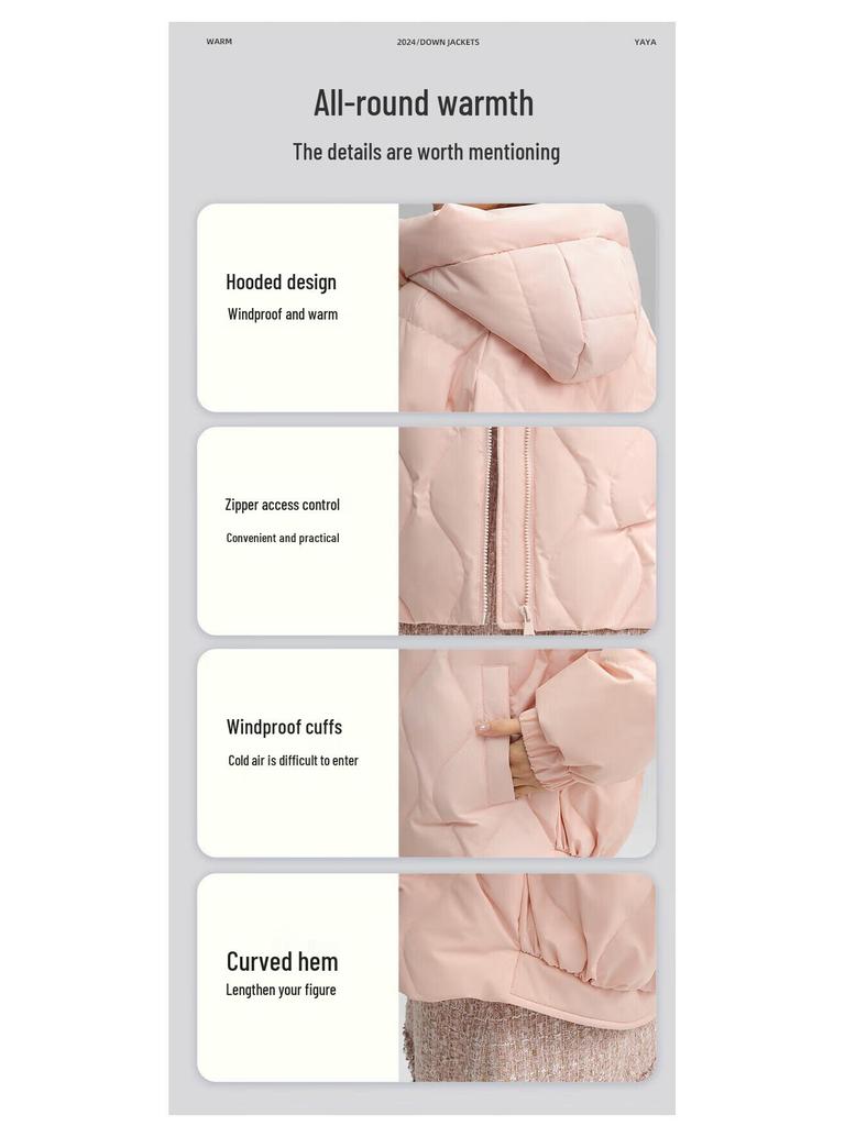 Yaya Women's 2025 Hooded Puffer Down Jacket YE3B634063J
