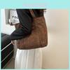 Cool Street Style Shoulder Bag With Trendy Stitching Details And Zipper Closure