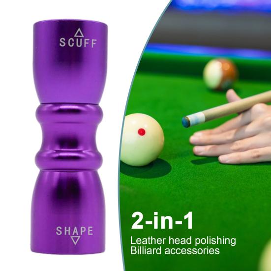 Snooker Pool Cue Tip Tool Hliníková slitina 3-v-1 Kulečník Pool Stick Tip Kovový Scuffer Shaper Provzdušňovač Nástroj na opravu Pool Cue Příslušenství