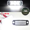 White LED License Plate Light Number Plate Lamp 2Pcs For VW Transporter T5 2003-2015 T6 For Caddy 2004-2017