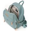 Women's Nylon Backpack with Multiple Zipper Pockets Large Capacity School Bag for Students Daily