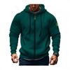 2024 Men's Multi-Pocket Embroidered Zip-Up Hoodie for Spring and Autumn