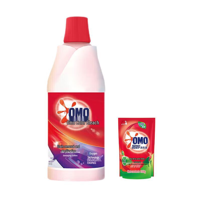 OMO Color Bleach & Antibacterial Laundry Liquid Bundle