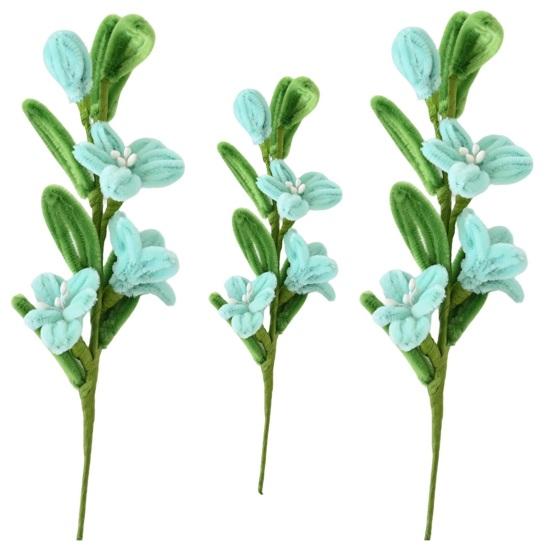 Piprensare Simulerad Blomma Handgjord Mjuk Twist Stick Dekoration Långvarig Vissnar Aldrig Falsk Blomma Heminredning Fotorekvisita