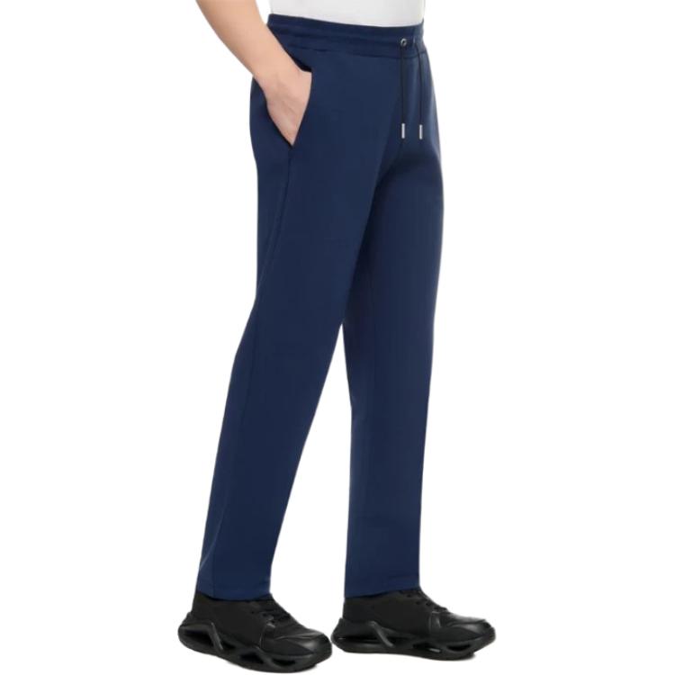 Emporio Armani EA7 Letter Logo Pattern Printed Drawstring Casual Pants Men bottoms Navy-Blue 3DPP78-PJUEZ-1554