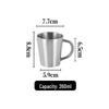 Taza Termo Aislada de Doble Pared de Acero Inoxidable 304 con Asa - Dorada