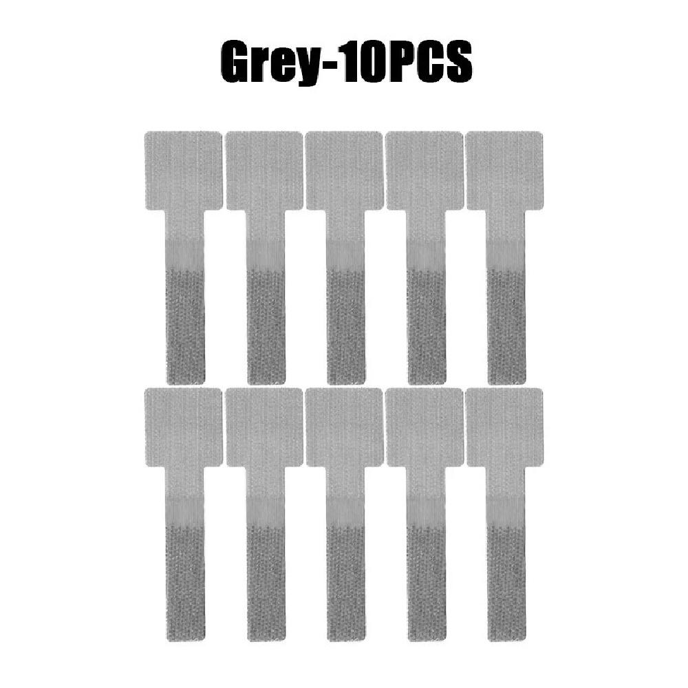 10PCS Ties Fastening Wire Reusable Cable Organizer Cord Rope Holder Self Adhesive Adjustable Organizer Strap Desk Management
