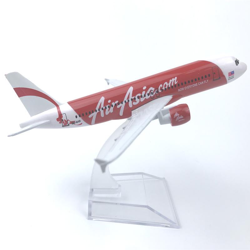 A320 Asian Airways Series 1:400 Scale 16cm Aircraft Metal Alloy Aviation Souvenir Replica Diecast Airplane Model With Stand