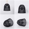 Bedroom Pendant Lamp Shade Black S Hand Woven Bohemian Lampshade Indoor Light Cover Rustic Decorative Hanging Lamp Cover