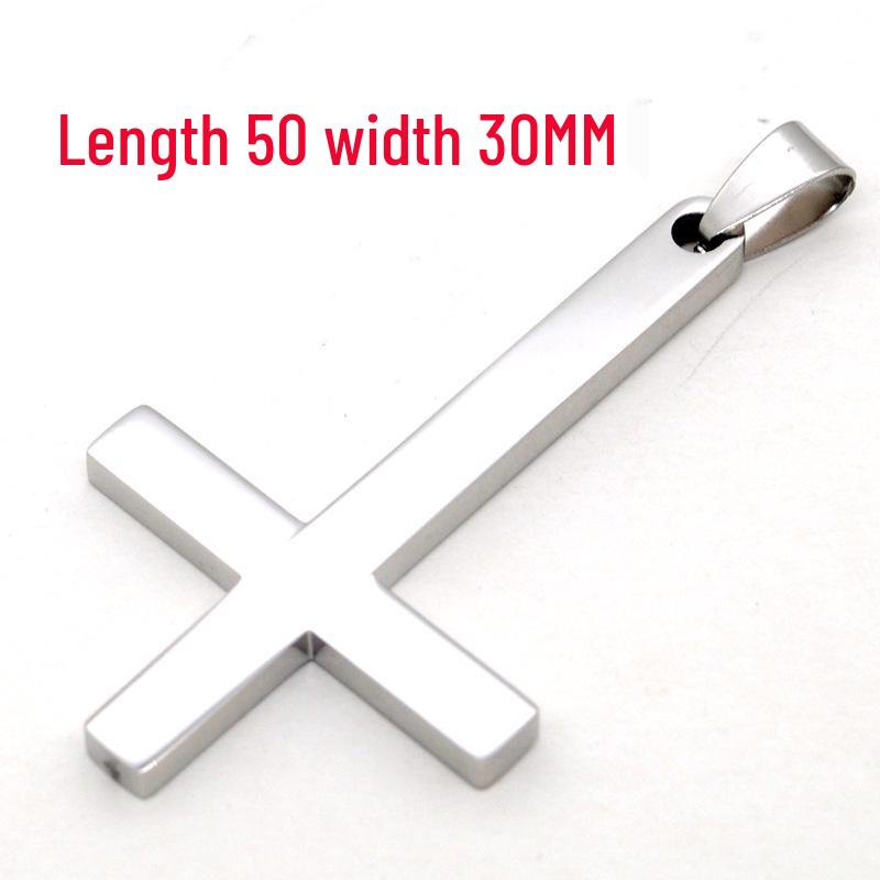 Gold Electroplated Stainless Steel Cross Necklace for Men and Women - Trendy European & American Fashion Accessory