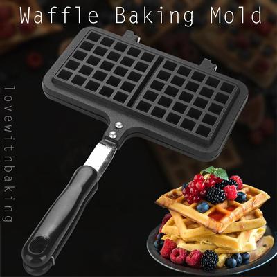 Home Bakery Non-stick Waffle Maker Heating Plate Waffle Press Mold Pan Mould Tray Baking Tool