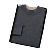 Men's Autumn/Winter Thickened Cashmere Knit Half-High Neck Sweater - Business Casual, Loose Fit, Plus Size