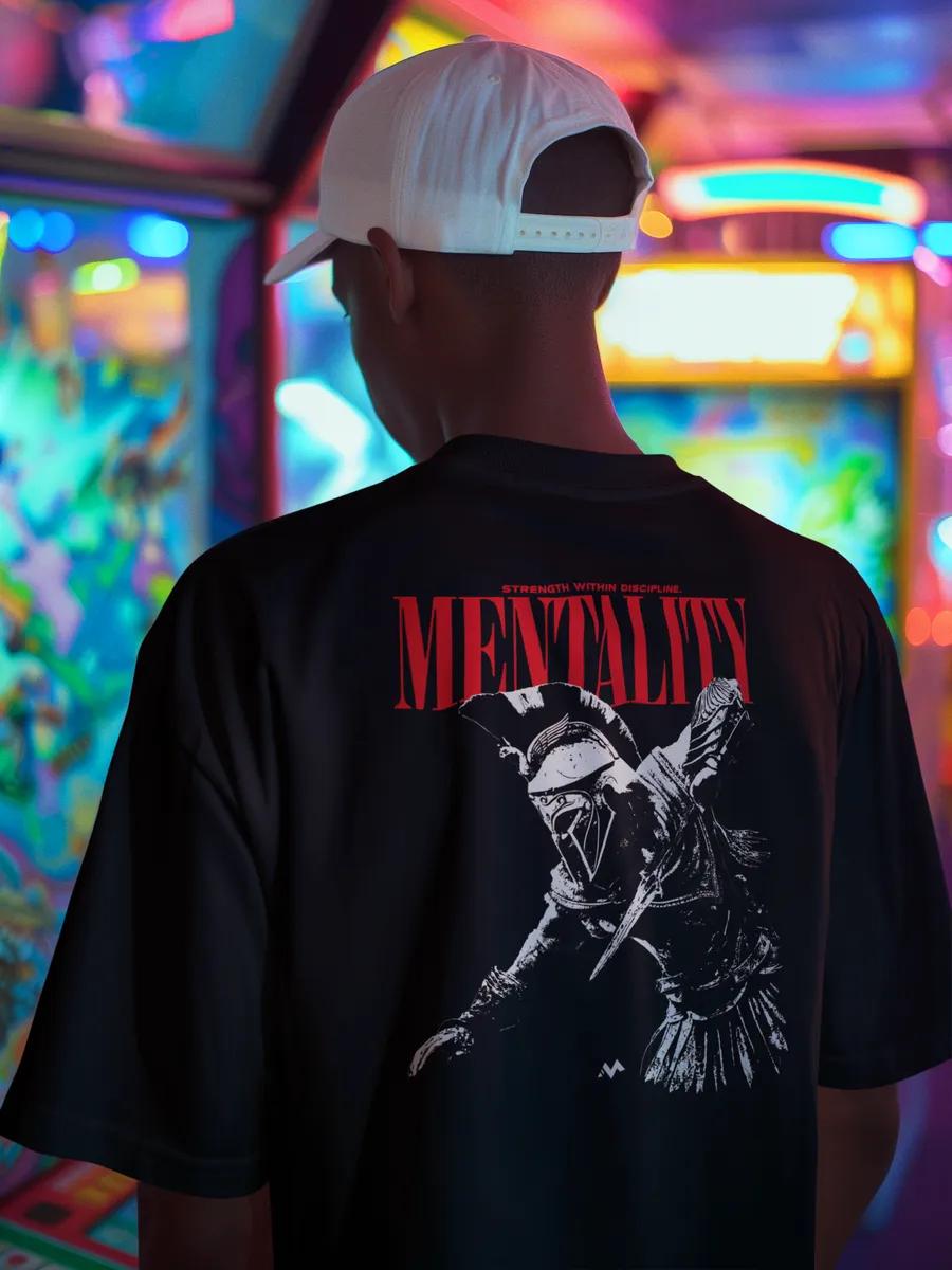 Oversized T-shirt with print on the back L
