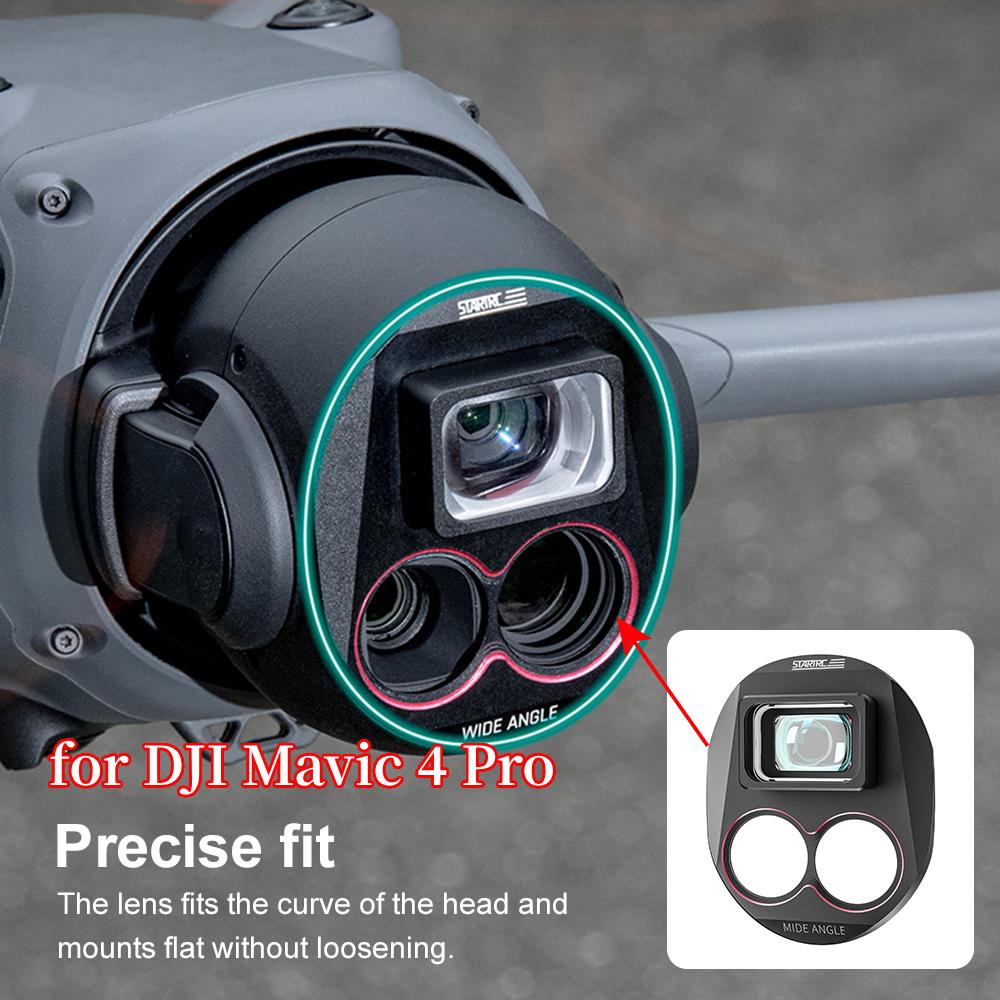 Wide Viewing Angle Lens HD Optical Glass 110 Degree Shooting Range for DJI Mavic 4 Pro Drone Accessories