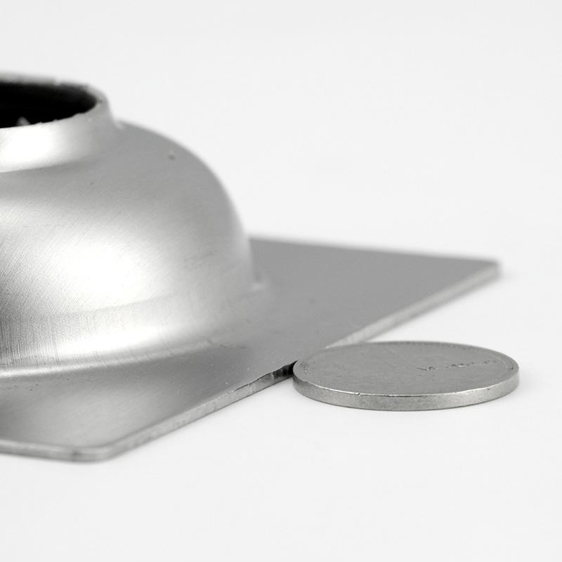 Quadratischer Badezimmer-Bodenablauf aus Edelstahl mit Insekten- und Geruchsschutz, schneller Entwässerung