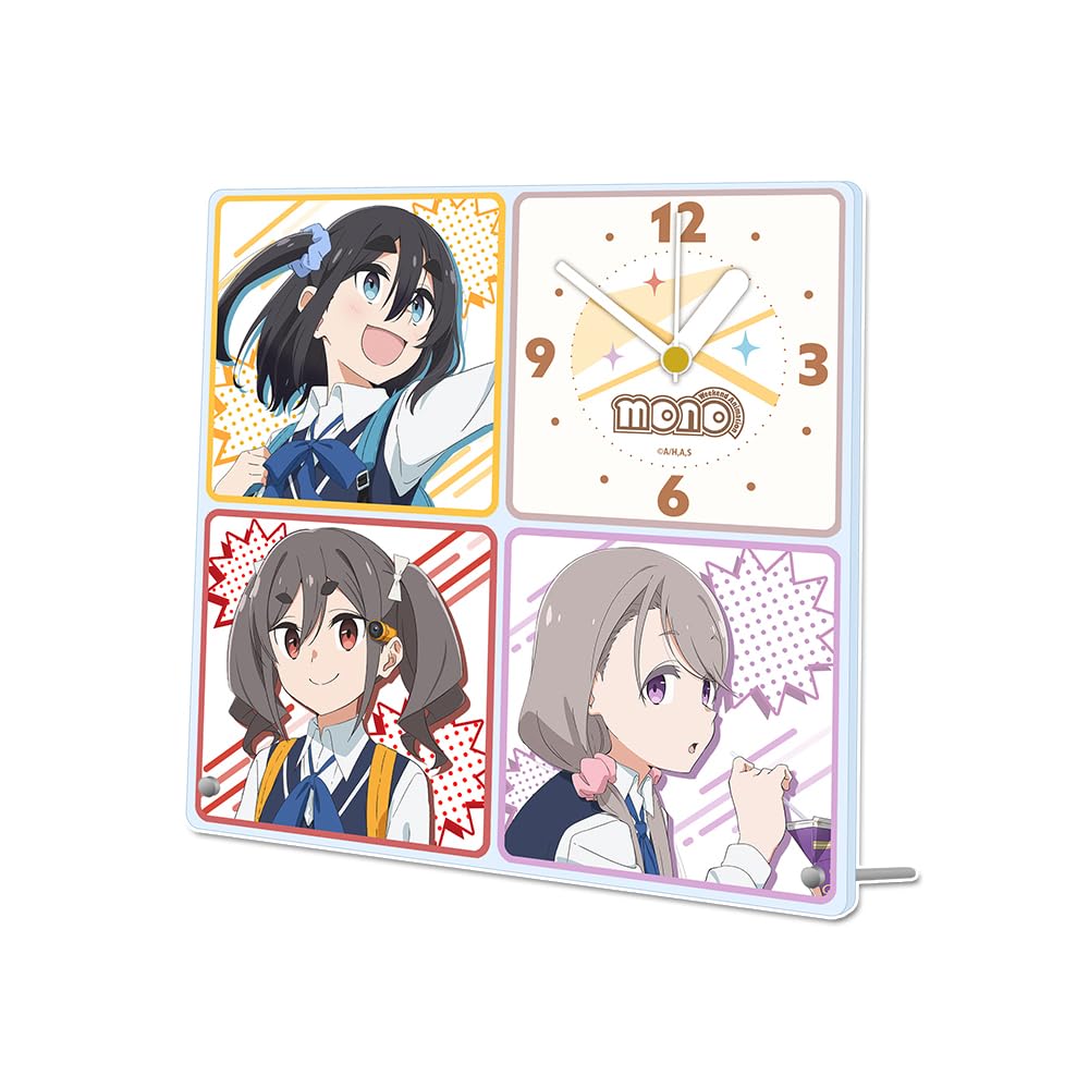 TV anime acrylic table clock "mono"