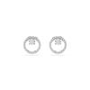 Swarovski [original Product Shopping Bag Included] Rhodium Stud Earrings 5692262