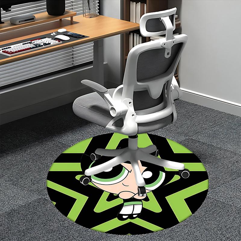 

Powerpuff Girls,Buttercup Chair mat Round Rug Office carpet, Non slip, Suitable for Living Rooms, Bedrooms decor.1205166a 80cm by 80cm