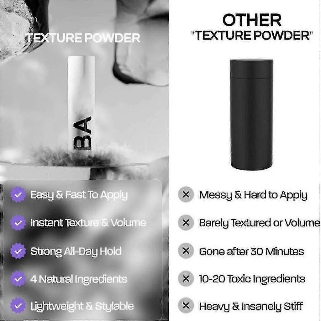 For 1/3/5x Hair Texture Powder 50g, Volumizing Styling Dust for Matte Finish and Natural Hold-jianc