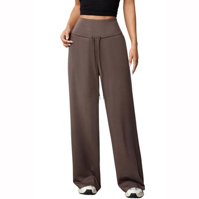 Cargo Pants Women  Elastic Waist Wide Leg Trousers Summer Loose Fit Hiking Jogger Pant With Pocket