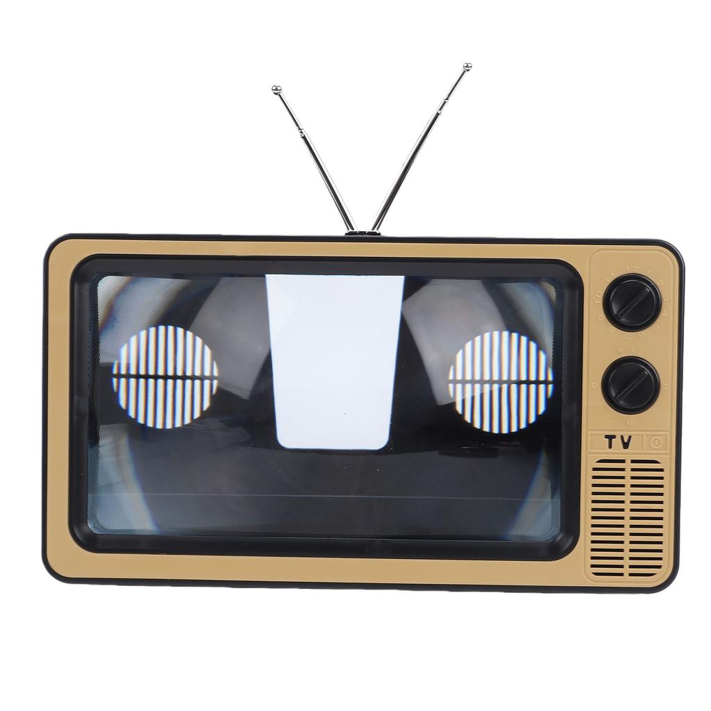 Retro TV Cell Phone Screen Magnifier HD 3D Portable Foldable Mobile Phone Magnifier for Movies Videos Games All