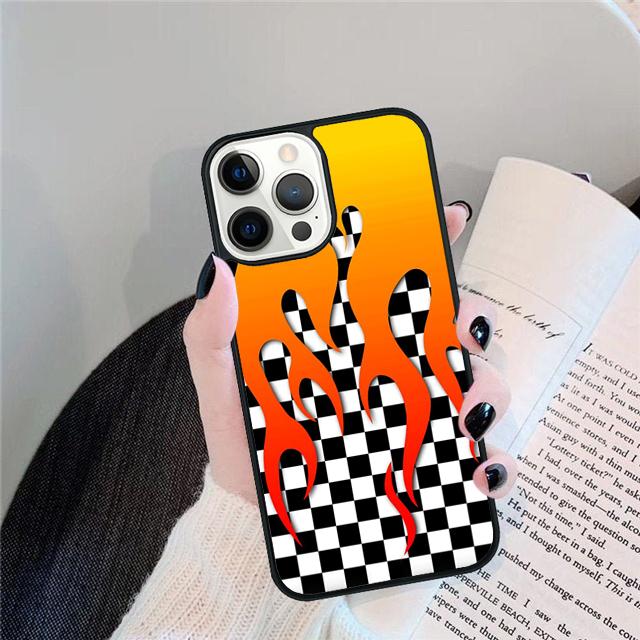 Checkerboard Checked Checke Soft Phone Case Cover For iPhone 17 Air 15 16 Pro Max 14 13 12 11 Pro Max Plus