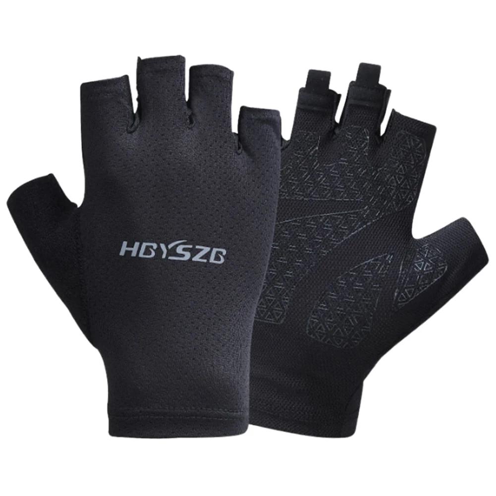 Outdoor Camping Motorcycle Gym Gloves Non-Slip Unisex Half Finger Gloves Shockproof Fingerless Gloves Cycling Equipment Summer