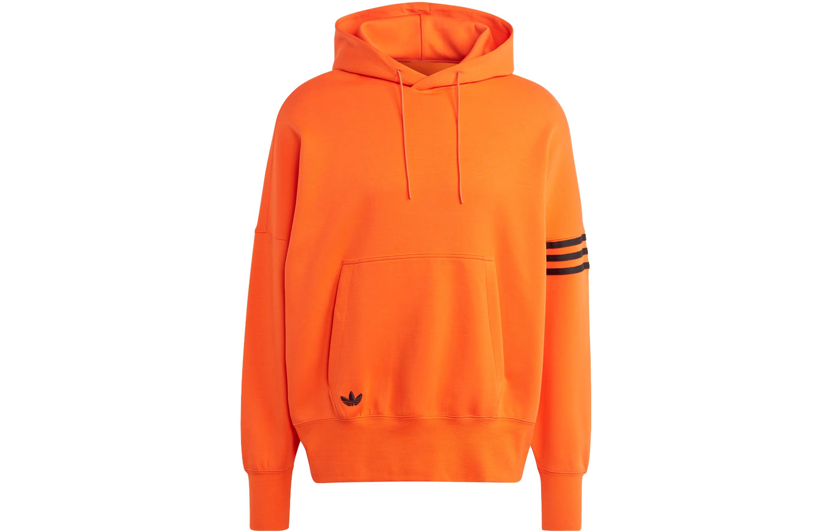 Adidas Originals Neuclassics Sweatshirts Men s Orange Hooded Moderate Regular IL2512 M