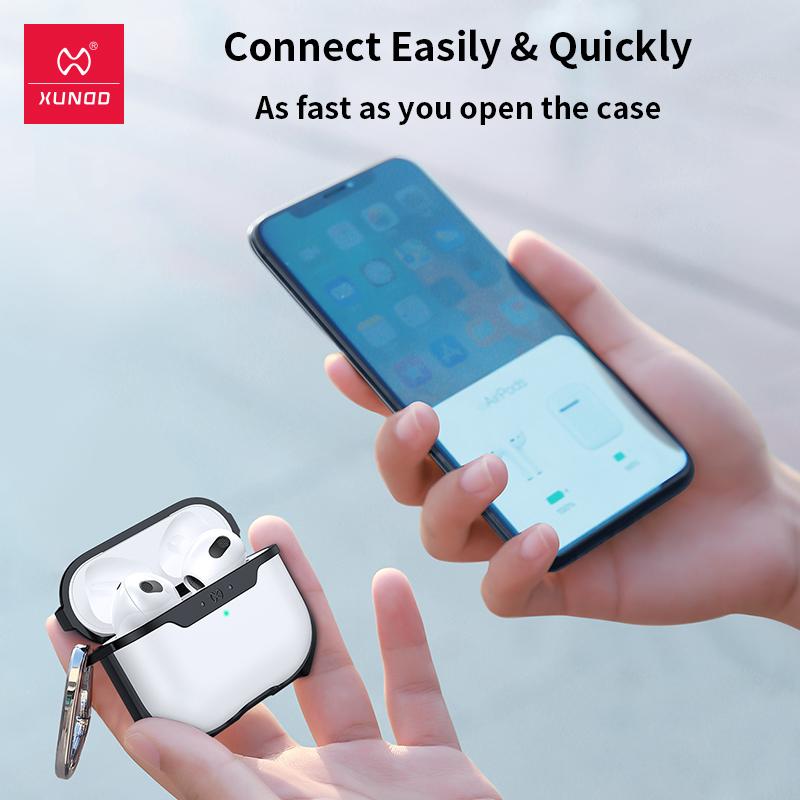 XUNDD For Apple Airpods Pro 3 2025 Case Luxury Earphone Casing Matte Transparent Cover Airbag Shockproof Bumper Protective Cases