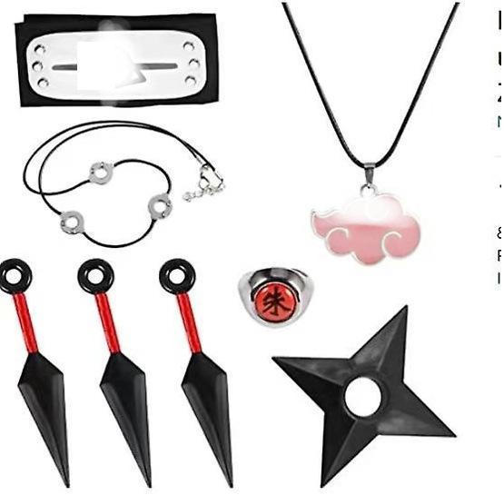 Ninja Anime Peripheral Weapons Gloves Headband Combination Ninja Kakashi Mask Combination