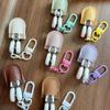 High Precision Art Mini Scissors Colorful Hook Buckle Keychain Design Small Thread Cutting Tool with Protective Cover