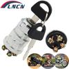 Comutator de aprindere universal pentru mașină și barcă, 12V, 4 poziții, pornit/oprit/pornit, cu 2 chei pentru mașini agricole cu motor pe benzină