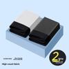 2pcs Men's Autumn Cotton Comfortable Breathable Uncrotch Waist Flat Angle Briefs
