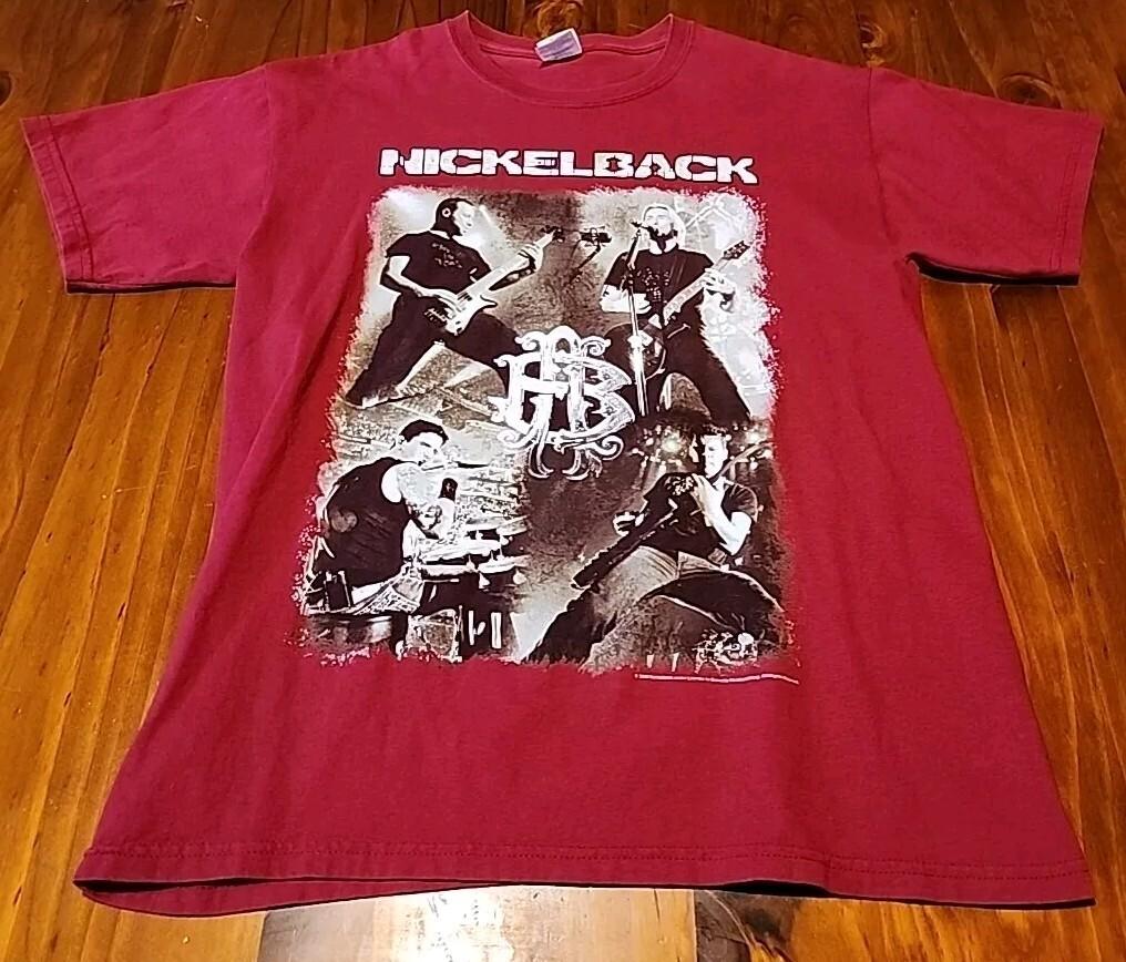 Nickelback 2009 World Tour Tee Medium Music Y2K Rock Alternative Gildan Unisex T-Shirt S