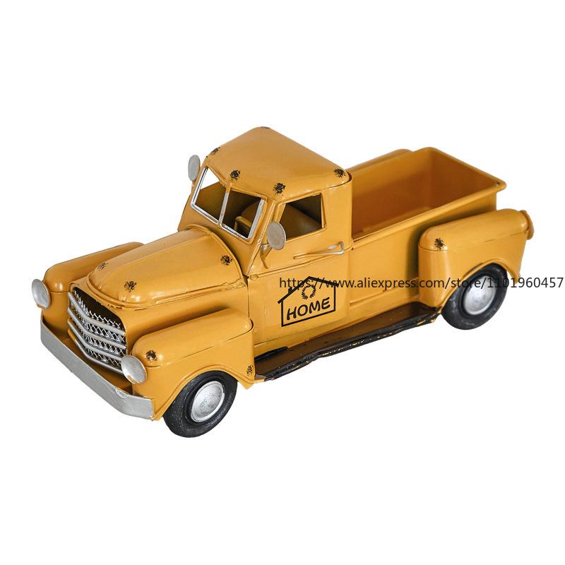 Retro Entrance Decoration, Car Leather Ornaments, Iron Car, Vintage Car, Model Room Soft Decoration, Handmade Iron Art