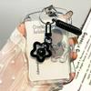 Kpop Photocard Holder Transparent Card Holder Keychain Photo Sleeves Bus Card Student Card Case Photo Protector