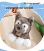 Adorable Fluffy Husky Plush Toy Doll