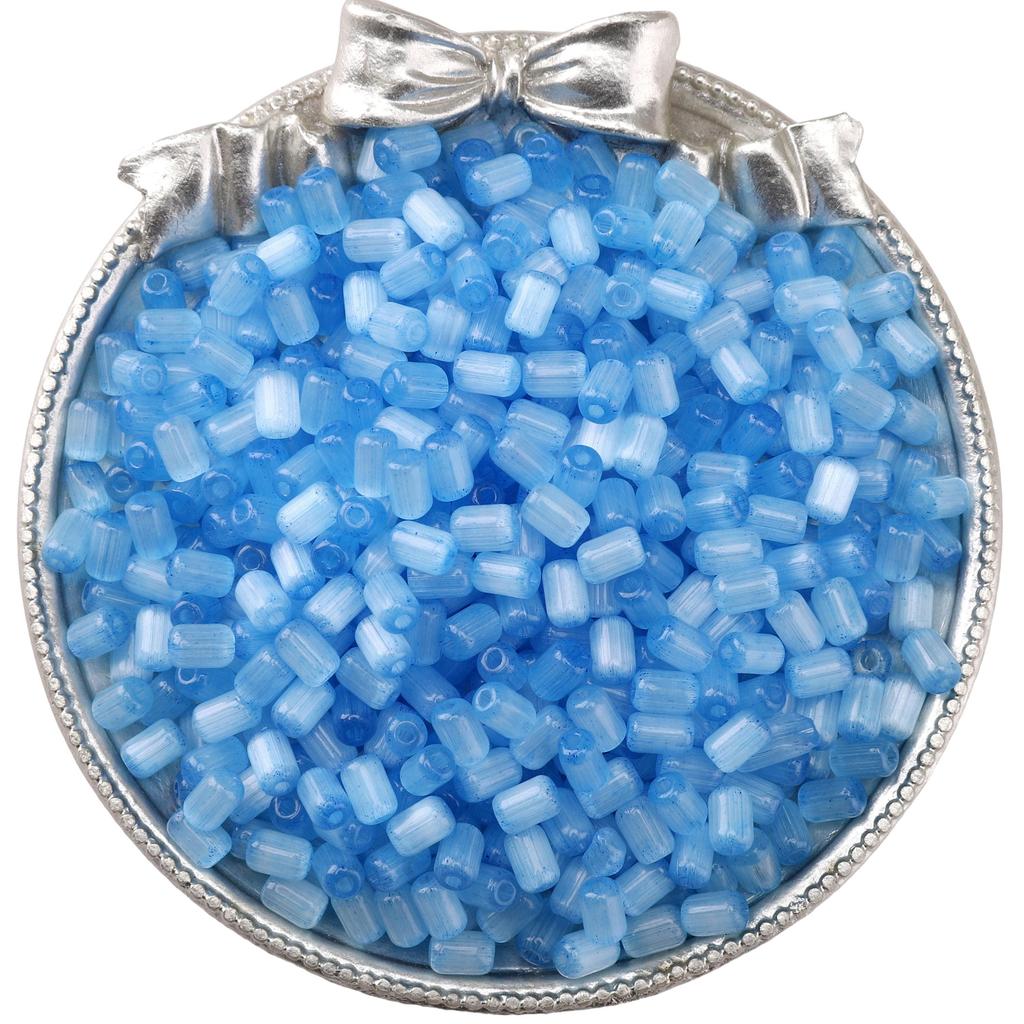 60Pcs Glass Seed Beads Cat Eye Jujube Shaped Beads DIY Bracelet Necklace For Jewelry Making Accessories