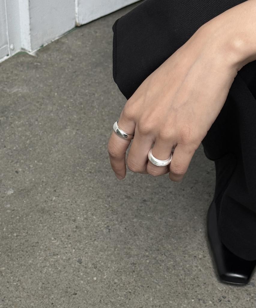 Baradu 925 Round Bold Ring - Matte