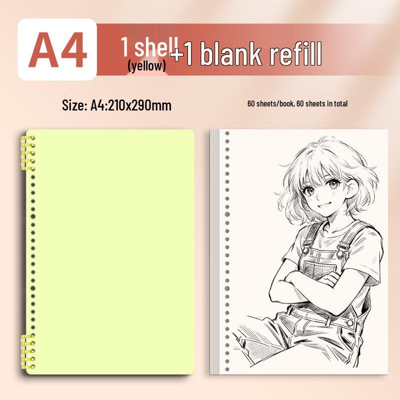 Morandi Detachable Student Sketchbook - Thick, Comfortable, Colorful Art Drawing Pad