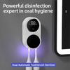 Smart Toothbrush Sanitizer Air Dryer with LED Screen USB-Powered Wall-Mounted Dental Device 24H Automatic Operation