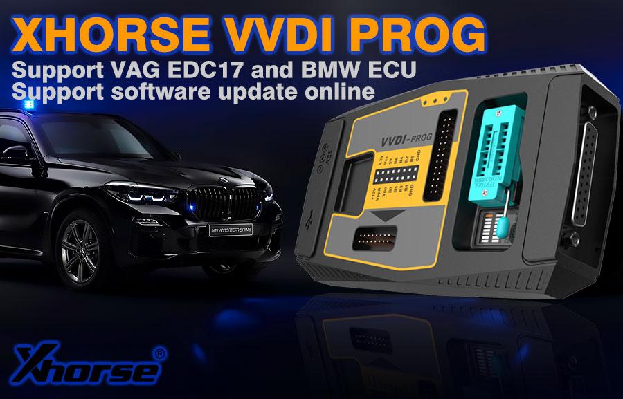 Programador Xhorse VVDI PROG V5.3.7 Multilíngue Leitura/Escrita ECU MCU IMMO EEPROM