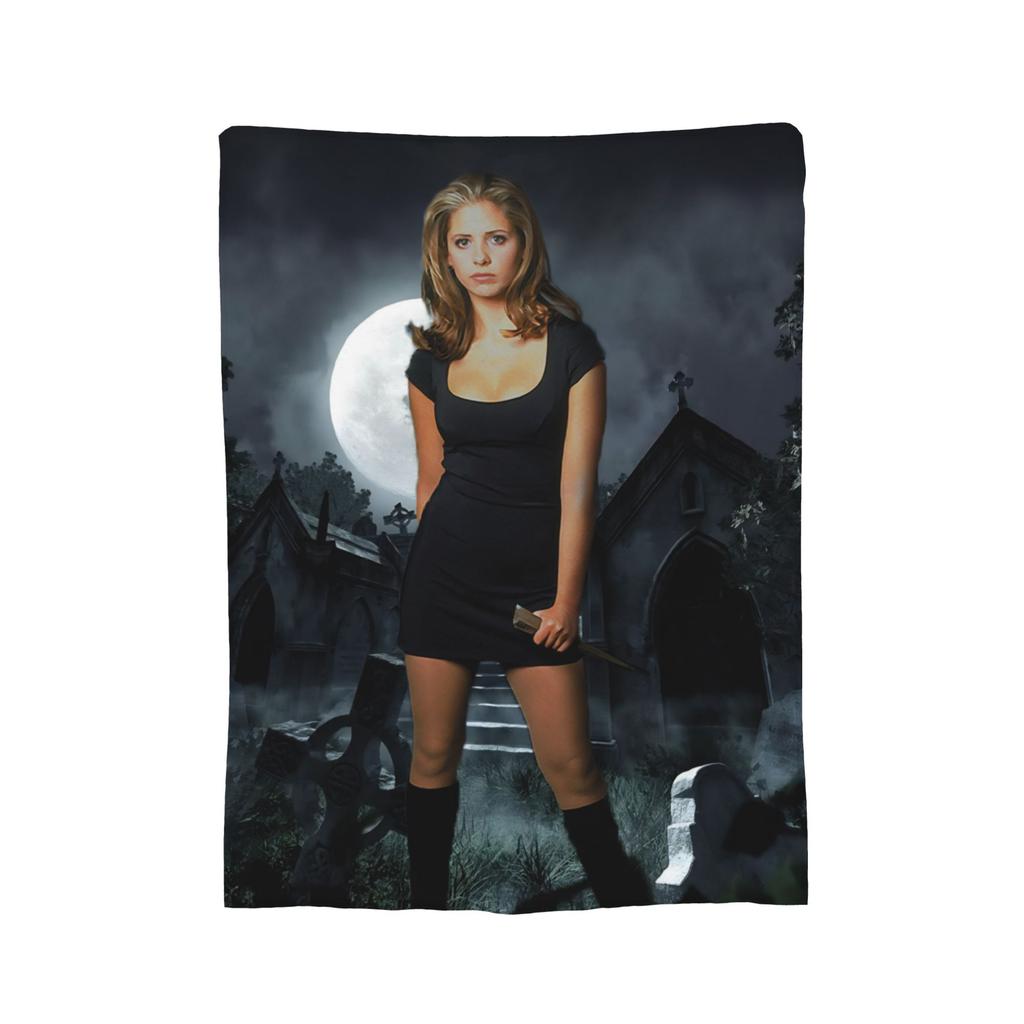 Buffy the Vampire Slayer Horror Blankets  Flannel Funny Soft Throw Blanket for Bedding Lounge Spring/Autumn,