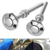 2X Car Bumper Release Quick Push Latch Bonnet Button Hood Pin Lock Clip Silver